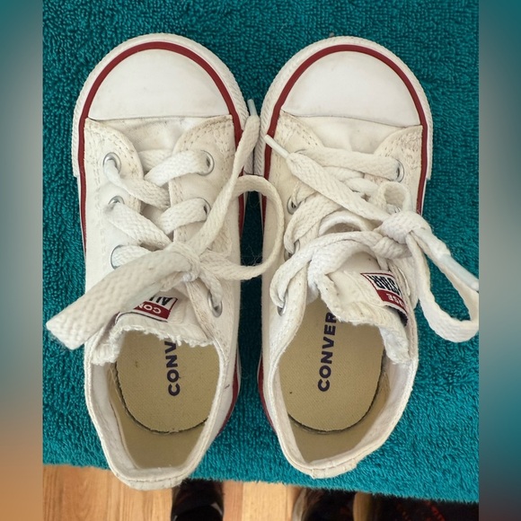 Converse All Star Check Taylors Infant Sz 7 Low Top Sneakers VGC - Picture 2 of 5